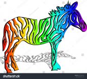 Rainbow Zebra