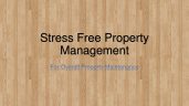 Stress Free Property Management