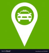 Green and White Taxi