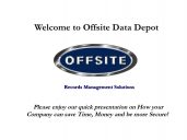 Offsite Data Depot