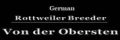 Von Der Obersten Rottweilers