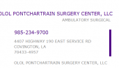 OLOL Pontchartrain Surgery Center